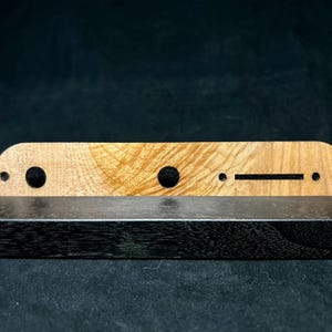 Fender Telecaster Control Plate, Figured Maple pickguard, wood telecaster pickguard