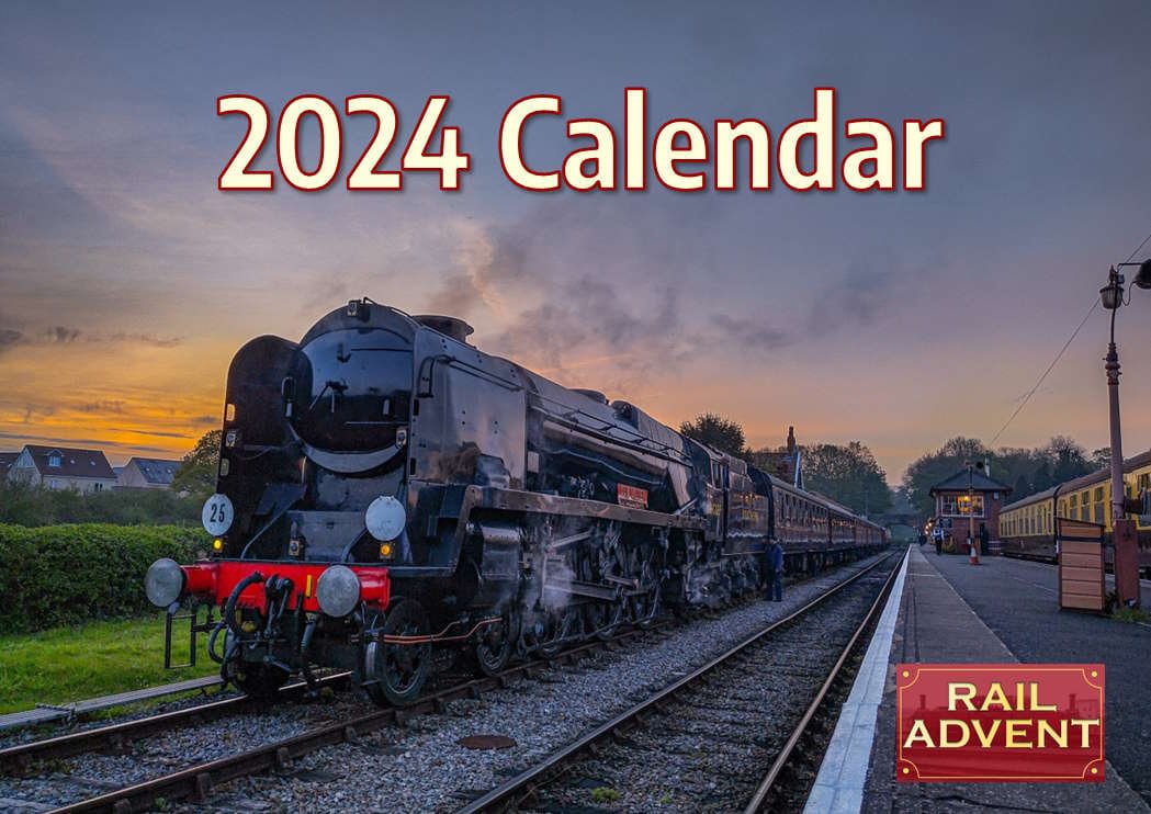 Railway Calendar 2024 Includes Steam Trains and Diesel