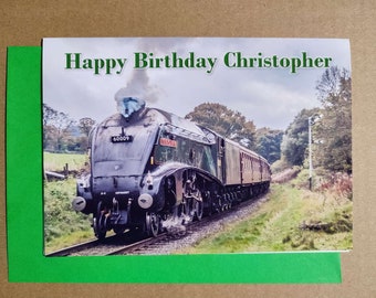 Schools Class Southern Railway Engine Locomotive Steam Train Christmas Xmas Card 
