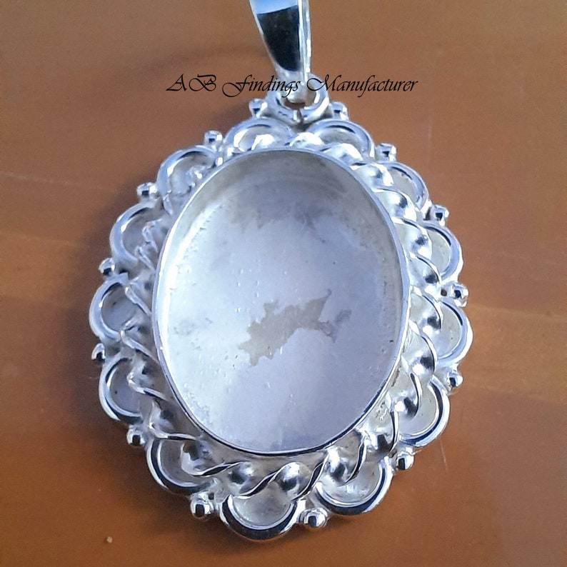 Keepsake Breast Milk Resin 925 Sterling Silver OVAL Stone Etsy