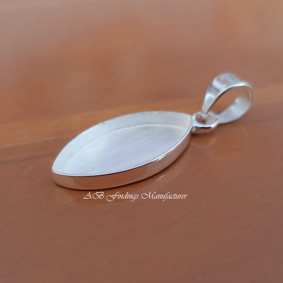 Keepsake Breast Milk Resin 925 Sterling Silver Marquise Stone Etsy