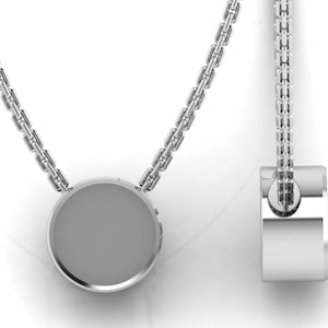 925 Sterling Silver 10mm Round Blank Bezel, Good for Resin & Ashes, Keepsake/Breastmilk DIY