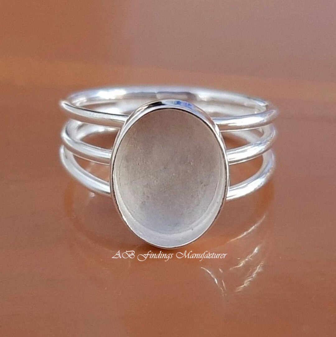 Wholesale DIY Jewelry Supplies, 925 Sterling Silver Triple Band Ring