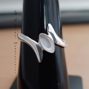 Sterling Silver Marquise Bezel Cup Ring Blank: DIY Jewelry Making