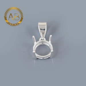 Sterling Silver Cabochon Bezel Pendant Setting: DIY Jewelry Making