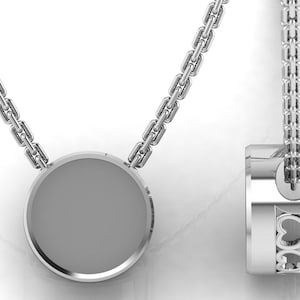925 Sterling Silver 10mm Round Blank Bezel, Good for Resin & Ashes, Keepsake/Breastmilk DIY
