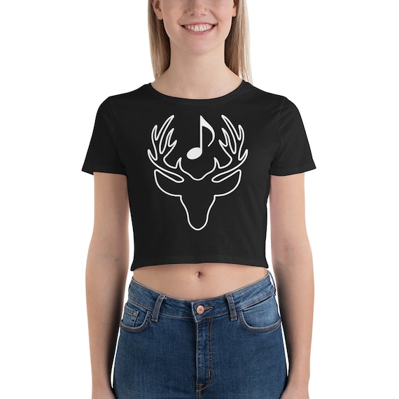 Women’s Crop Tee - Musical Deer