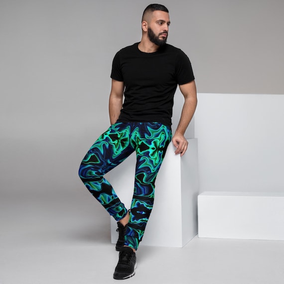 Neon green hotsell joggers mens