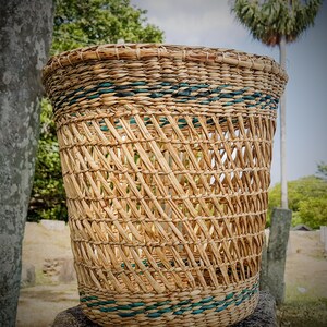 編み込みの廃紙かご/ゴミ箱、洗濯かご、植木鉢