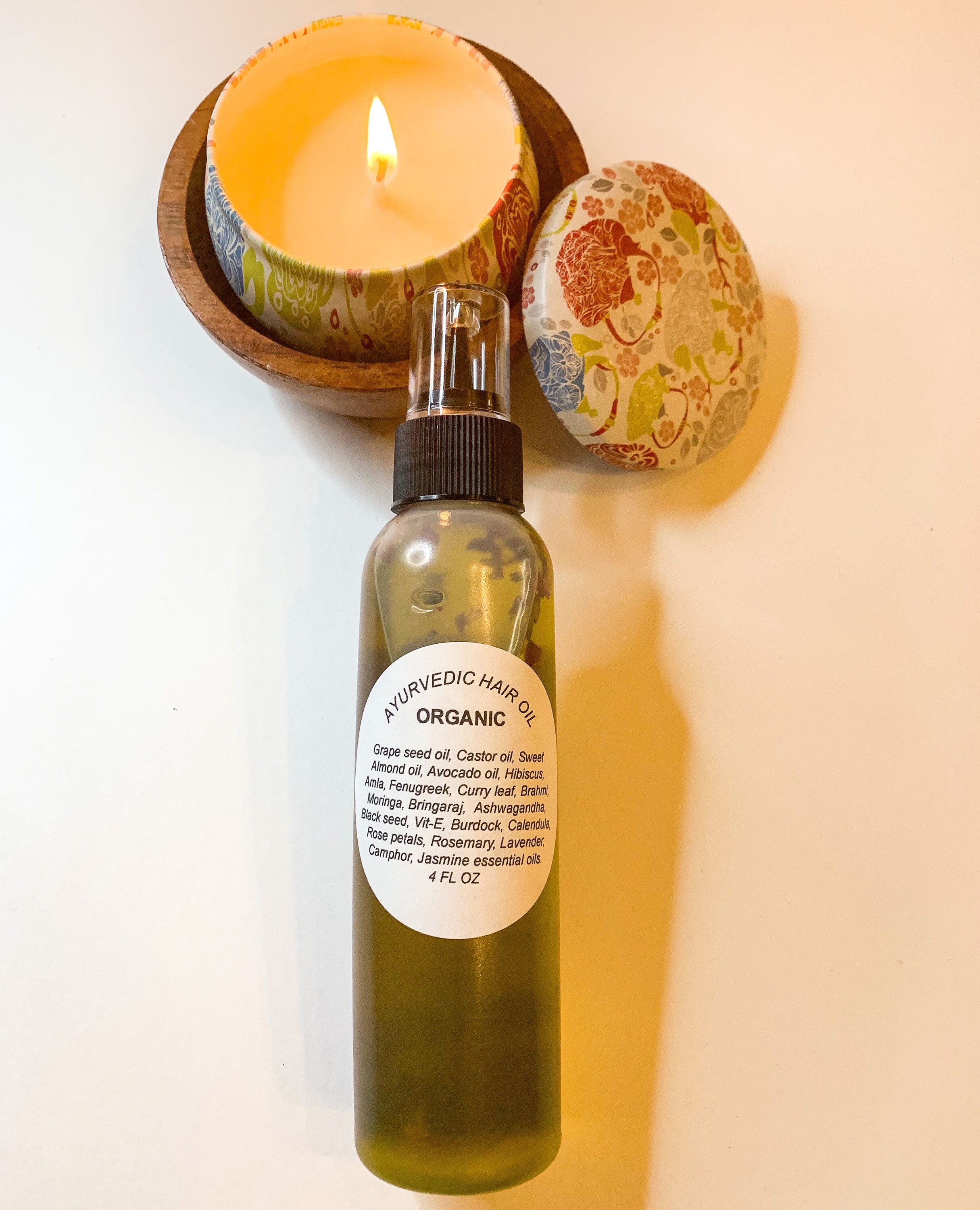 Ayurvedic Hair Oil Ayurvedic Herbal Oil Infused With Etsy Canada