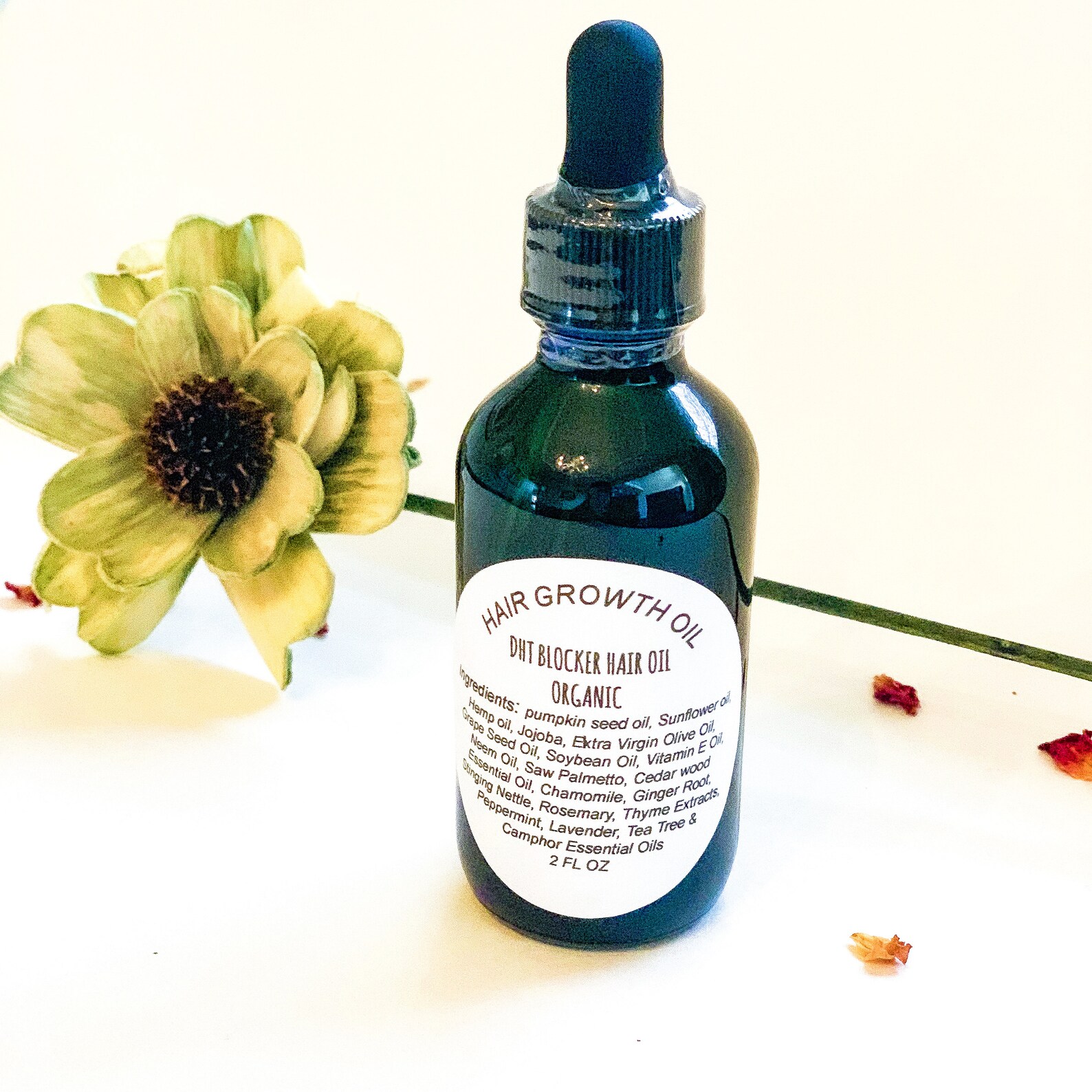 DHT blocker Hair oil Hair Growth oil Serum for Thinning Etsy