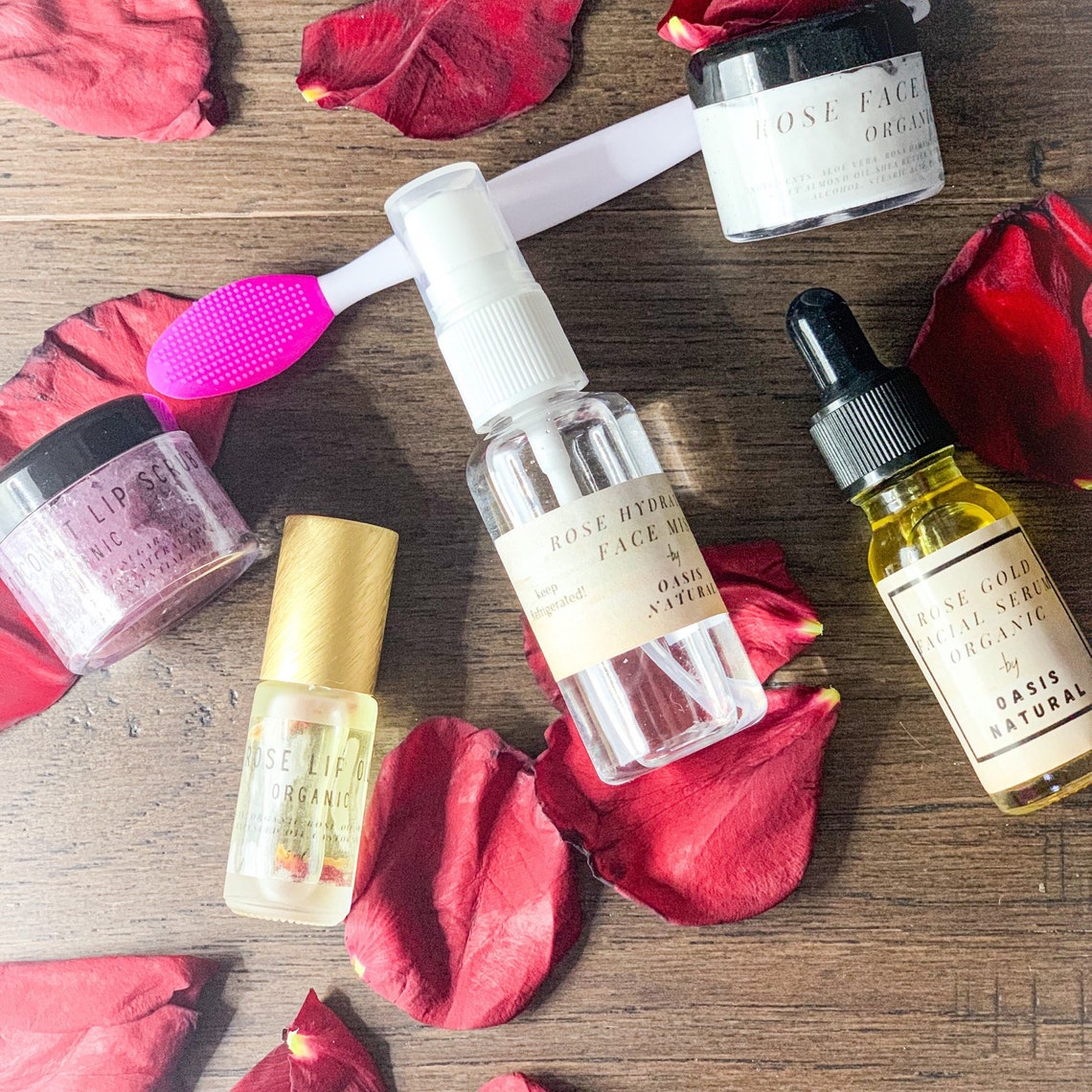 Skin Care Gift Set Self Care Package Rose Spa Gift Kit Etsy