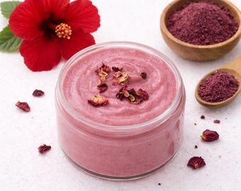 Natural Hibiscus and Rose Conditioner for Smooth, Shiny Hair, nourishing, hydrating conditioner, moisturizing, Soothing Botanical Extracts.