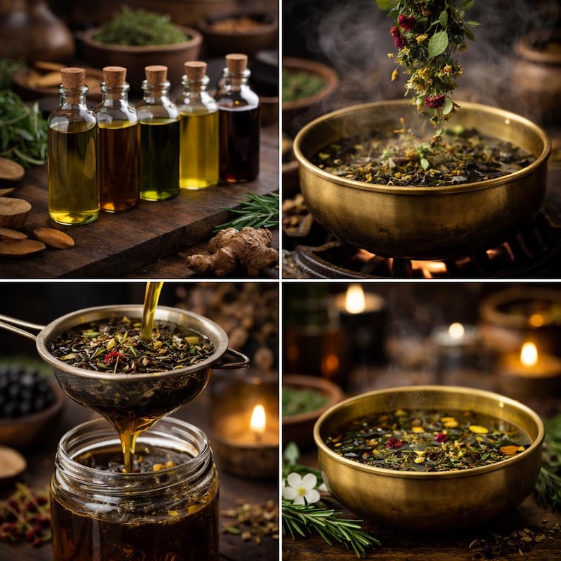 Ayurvedic Indian Hair Oil, Herbal Hair Oil, Ayurvedic Herbs, Hair food, Best pure oil, Natural Hair Care, Moisturize, Dry Scalp treatment image 2