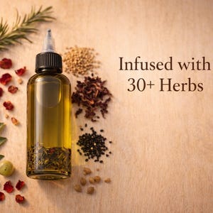 Ayurvedic Indian Hair Oil, Herbal Hair Oil, Ayurvedic Herbs, Hair food, Best pure oil, Natural Hair Care, Moisturize, Dry Scalp treatment image 4