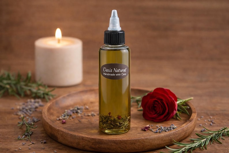 Ayurvedic Indian Hair Oil, Herbal Hair Oil, Ayurvedic Herbs, Hair food, Best pure oil, Natural Hair Care, Moisturize, Dry Scalp treatment image 3