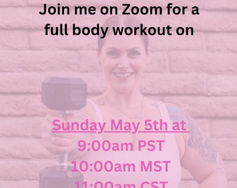 GFWV Zoom Workout - May 5th