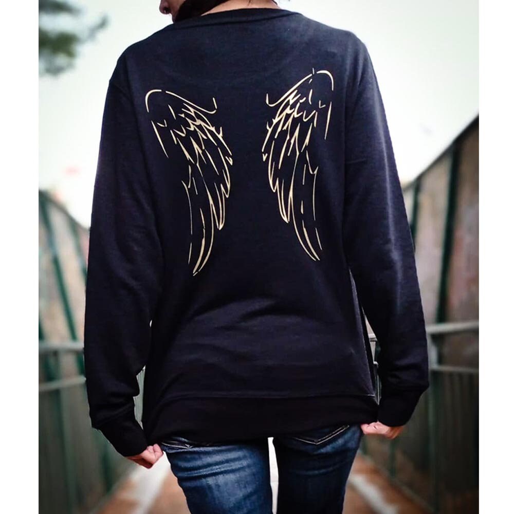Flügel Engelsflügel Damen Sweatshirt Spruch Sweatshirt Etsy.de