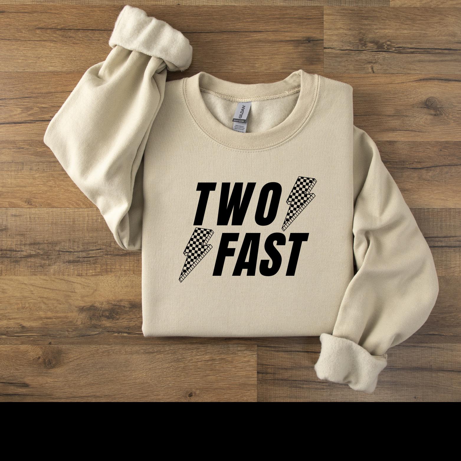 Two Fast, Birthday Shirt, Two Fast PNG, SVG, Checkered Lightning Bolt ...