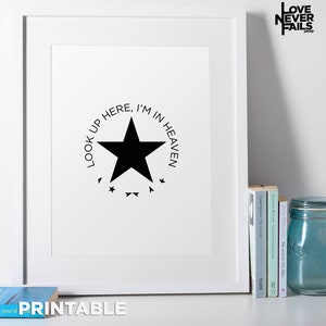 LAZARUS, music lyrics PRINTABLE DOWNLOAD,  home decor, wall art, women gift, love, Bowie