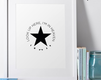 LAZARUS, music lyrics PRINTABLE DOWNLOAD,  home decor, wall art, women gift, love, Bowie