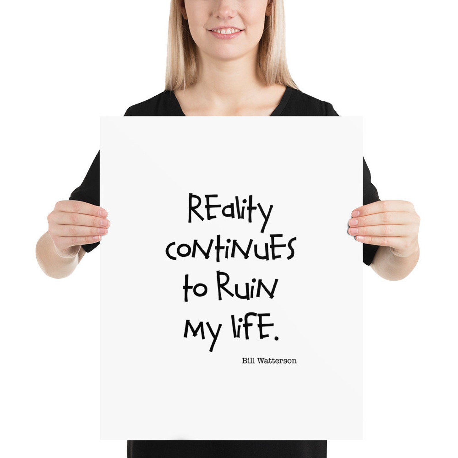 Reality Continues to Ruin My Life Quotes PRINTABLE DOWNLOAD Etsy