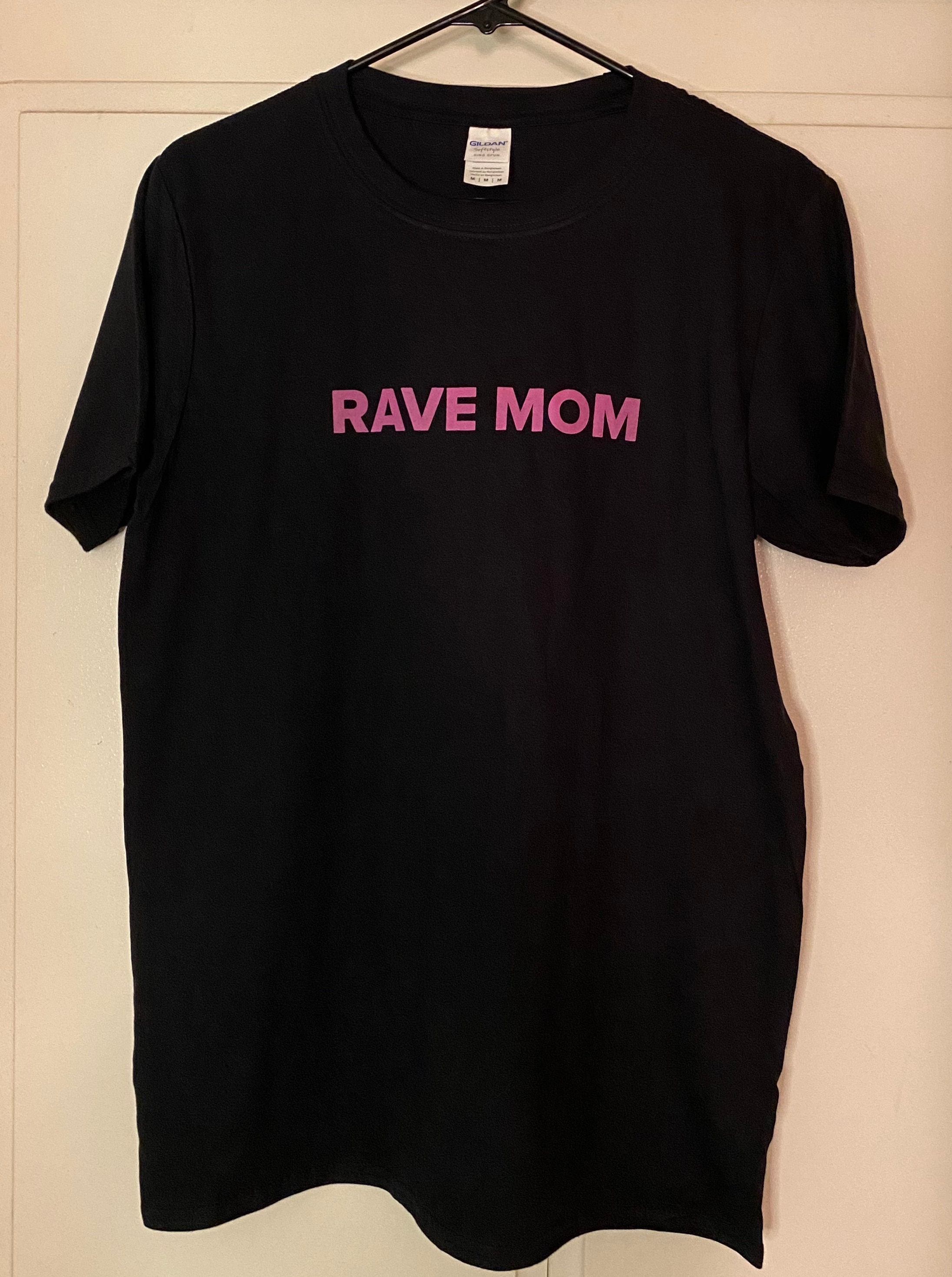 Black Rave Mom Tee | Etsy