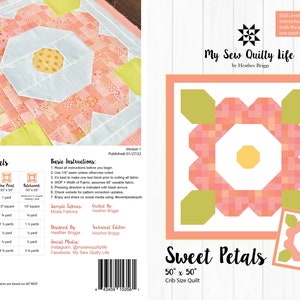 Sweet Petals Quilt Paper Pattern