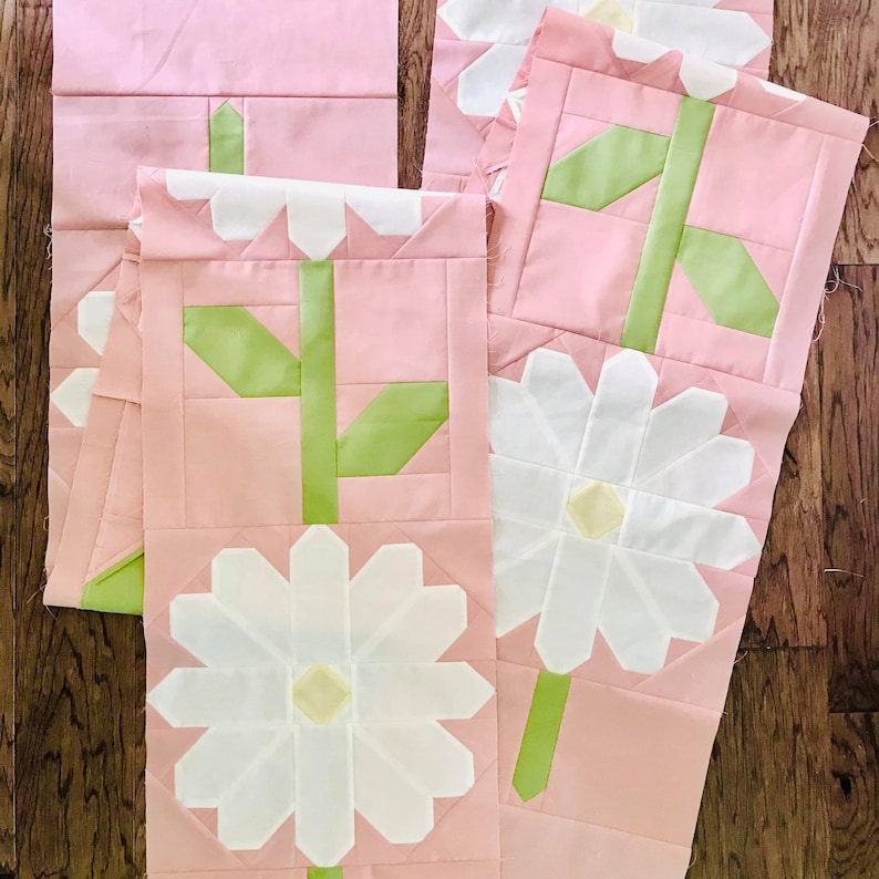 Daisy Chain Quilt PDF Pattern Etsy