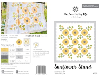 Sunflower Stand Quilt PDF Pattern