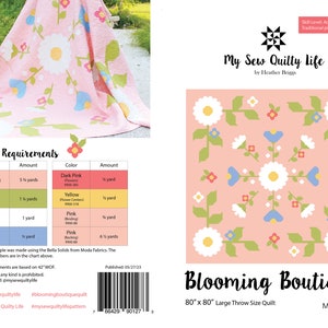Blooming Boutique Quilt - PDF Pattern