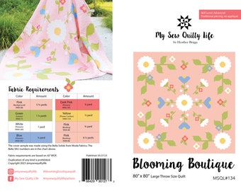 Blooming Boutique Quilt - PDF Pattern