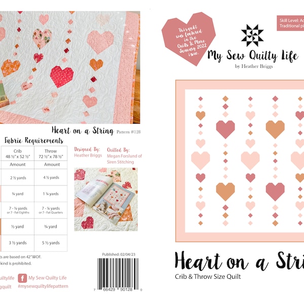 Heart on a String PDF Quilt Pattern