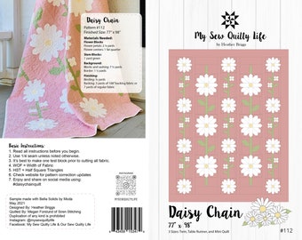 Daisy Chain Quilt PDF Pattern