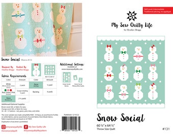 Snow Social PDF Pattern