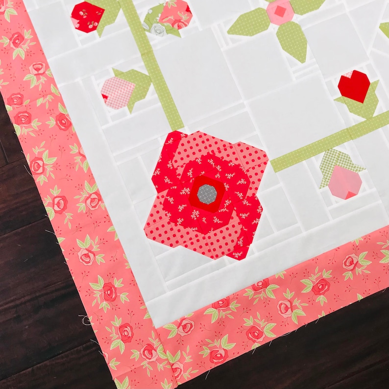 Rosewood Quilt PDF Pattern Etsy