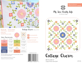 Cottage Charm Quilt Pattern - PDF Pattern