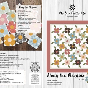 Along the Meadow Quilt PDF Pattern