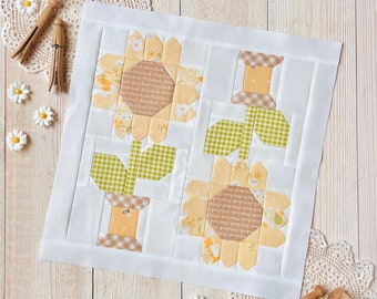 Sew Sunny Quilt Block PDF Pattern