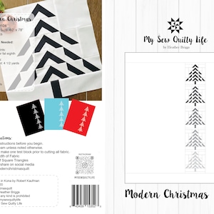 Modern Christmas Quilt PDF Pattern