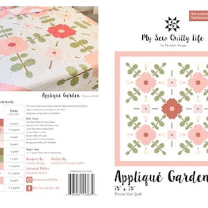 Applique Garden Quilt PDF Pattern