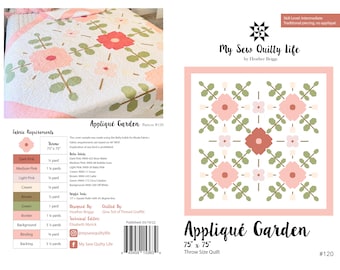 Applique Garden Quilt PDF Pattern