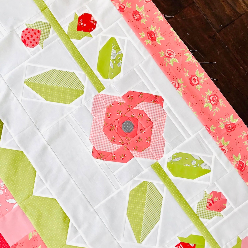 Rosewood Quilt PDF Pattern Etsy