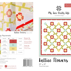 Lattice Flowers Quilt PDF Pattern