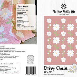 Daisy Chain Quilt Paper Pattern