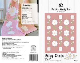 Daisy Chain Quilt Paper Pattern