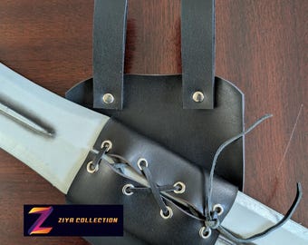 Faux Leather Universal Waist Belt Loop Tie Down Frog Medieval Knight Costume Cosplay
