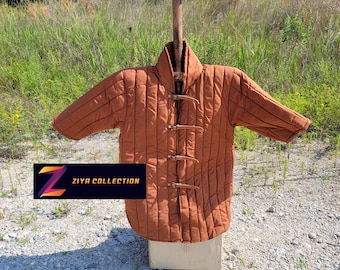 Medieval Padded Under Armor Garment Gambeson Celtic Viking Templar Knight LARP SCA Shirt
