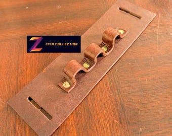 Genuine Leather Alchemist Vial Holder Belt Accessory Medieval Renaissance Victorian Steampunk Costume Cosplay