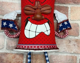 Patriotic Firecracker wreath attachment, firecracker, fireworks attachment, wreath embellishment, patriotic attachment, patriotic decor